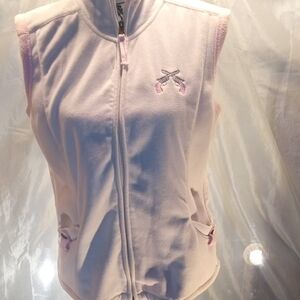 Artisans Light Pink Fleece Vest - Medium